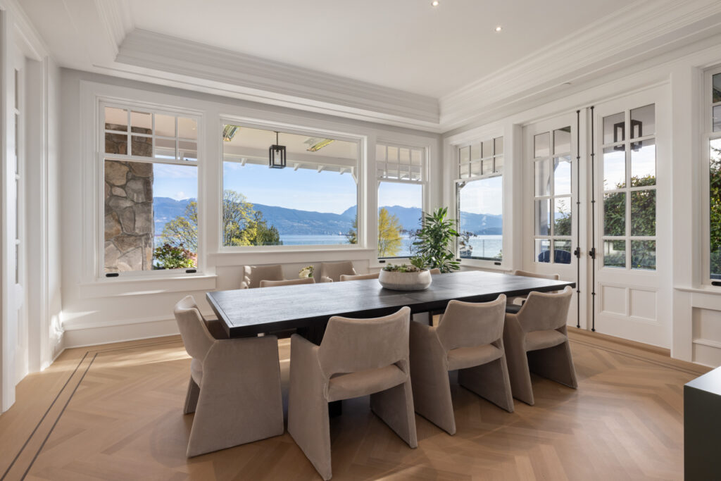 Luxurious £37m mansion with 12,000 sqft, seven bedrooms, private basketball court, and stunning fjord views hits the market in Vancouver, neighboring billionaire Chip Wilson.