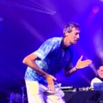 Peter Crouch rocks Isle of Wight Festival with robot dance. Watch the football icon light up the stage alongside DJ Chris Stark!