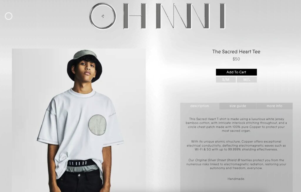 Rapper M.I.A. launches OHMNI, a clothing line designed to shield against 5G and WiFi. From boxers to puffer jackets, these futuristic clothes combine style with privacy protection.
