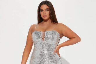 Fashion Nova's sequin lace-up dress sparks mockery online for its 'DIY assembly' look, likened to IKEA furniture. Discover the controversial £49 dress that has shoppers talking.