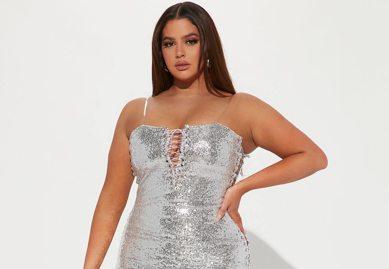 Fashion Nova's sequin lace-up dress sparks mockery online for its 'DIY assembly' look, likened to IKEA furniture. Discover the controversial £49 dress that has shoppers talking.