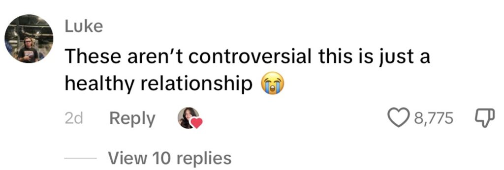 Social media comment on the post of A couple's controversial dating rules, including accepting free drinks and flirting for tips, spark debate on TikTok. Lexi and Jack's unique approach highlights trust and openness.
