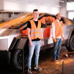 Climate activists from the Last Generation Group doused a Tesla Cybertruck in orange paint, protesting its environmental impact. The viral incident occurred in Hamburg, Germany.