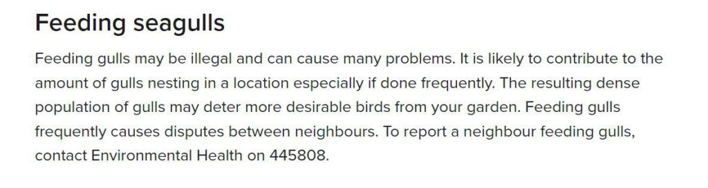 Bird lovers in Jersey warned of £1,000 fines for feeding seagulls, dubbed nuisances for their noise and aggressive behavior. Parish of St Saviour enforces the law to reduce problems.