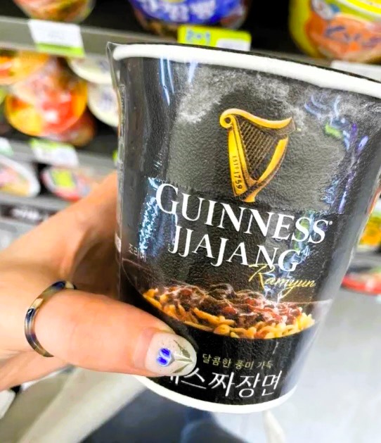 A Brit abroad was stunned to find Guinness-flavoured noodles in South Korea. English teacher Rae tried the unusual snack, sharing her experience and surprising flavor with social media.