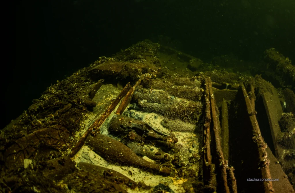 Hundreds of champagne bottles and Selters mineral water found in a 19th-century shipwreck near Öland, Sweden. Divers believe the cargo was bound for Russian Tsar Nicholas I.