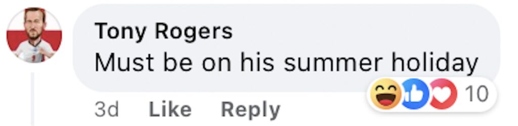 Social media comment on the post of Cliff Richard, 83, enjoys a summer holiday in Jersey, visiting history museums and dining at local restaurants. Fans thrilled by his casual and charming presence.