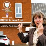 Council blunder leaves 'access point' sign reading 'a cess pint' after letters fall off building in South Kesteven, Lincolnshire. Locals react with humor and calls for repairs.