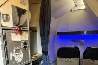 Billy Gilmour transforms his garden shed into a British Airways Boeing 777 cabin using £2,500 worth of parts from a retired jet. A unique aviation project three years in the making.