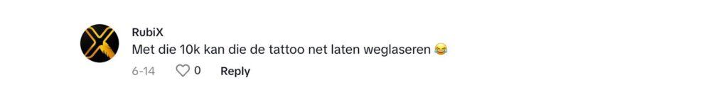 Social media comment on the post of Dutch football fan Bart Blom tattoos "Uefa Euro 2024 winner" on his arm, confident of a Netherlands victory. He could win £8,400 if the Dutch team wins the championship.