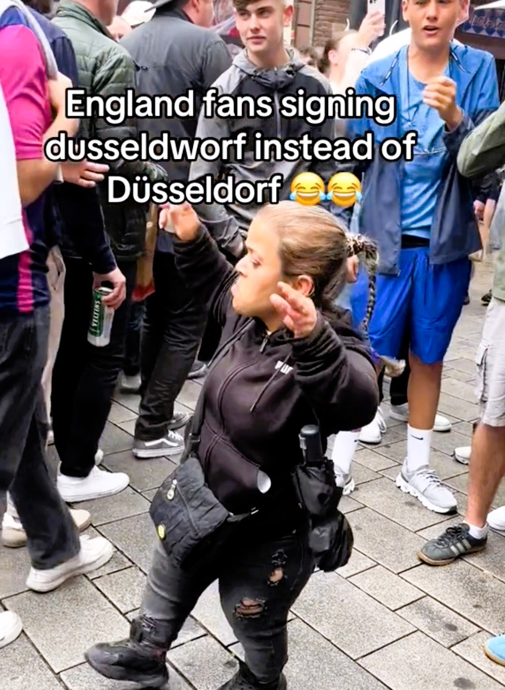 England fans face backlash for chanting about a woman with dwarfism in Dusseldorf during Euro 2024. The incident occurred before England's dramatic penalty shootout win over Switzerland.