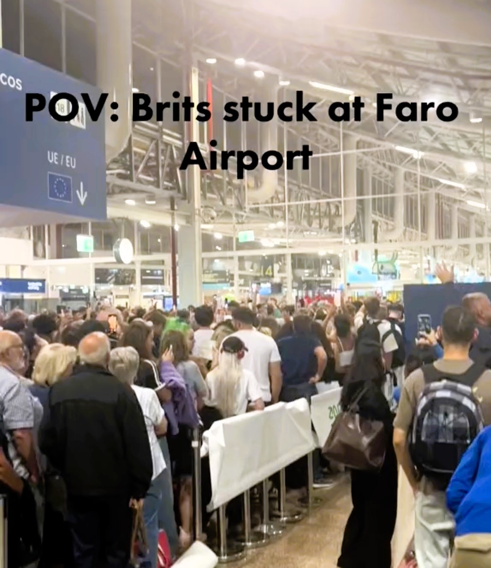 Hundreds of Brit holidaymakers stuck at Faro airport broke into a spontaneous singalong of Neil Diamond’s "Sweet Caroline," turning a two-hour wait into a memorable moment.