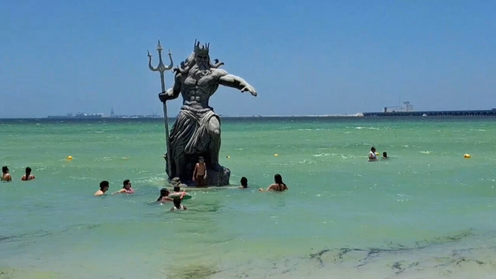 Locals blame a Poseidon statue for Hurricane Beryl, sparking plans for its demolition. The controversial figure, erected to boost tourism, is now linked to adverse weather.