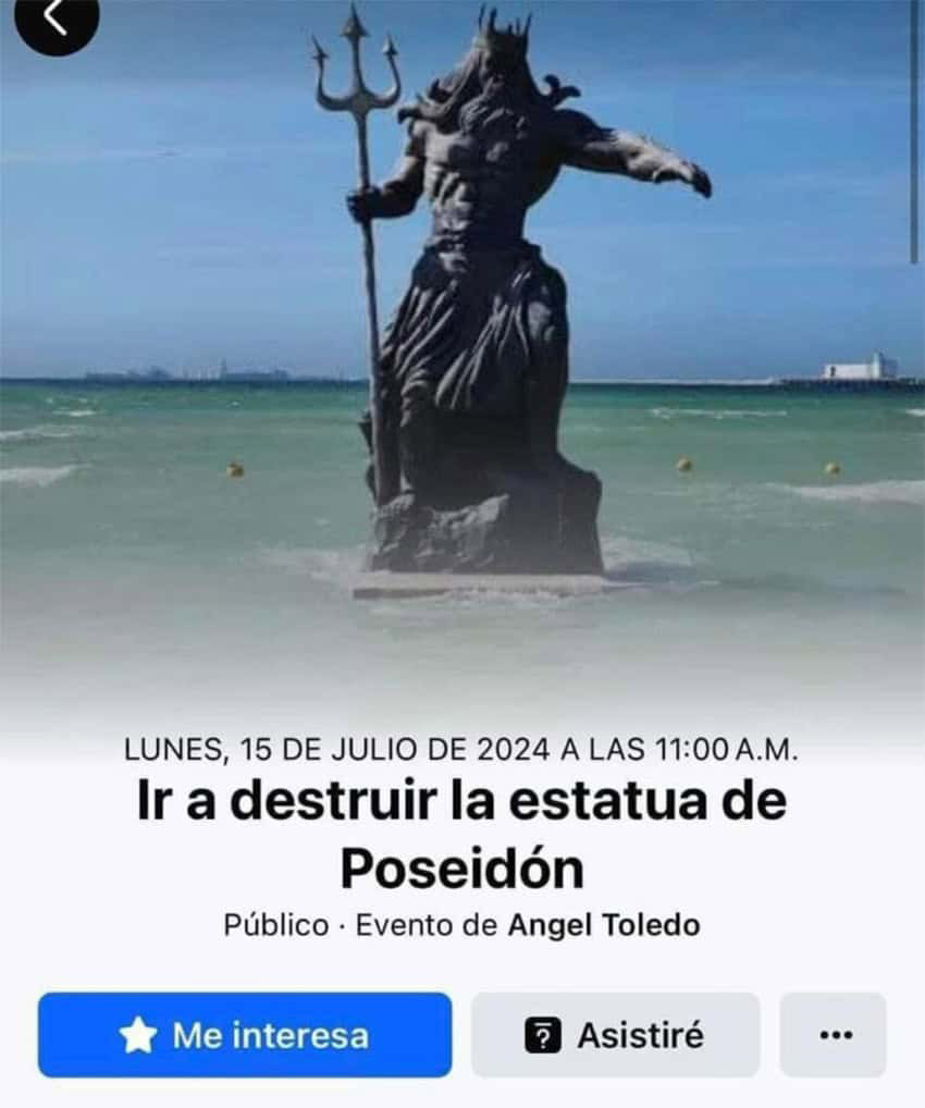 Locals blame a Poseidon statue for Hurricane Beryl, sparking plans for its demolition. The controversial figure, erected to boost tourism, is now linked to adverse weather.