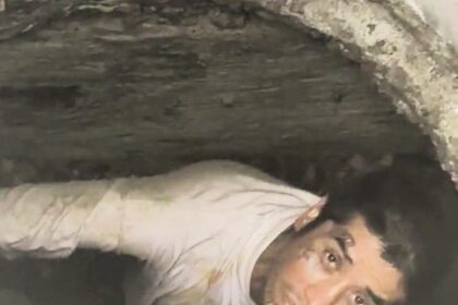 A man named Antonio was rescued after being trapped in a city's sewer system for three days. He entered from a river, got lost, and was saved after a woman heard his cries.