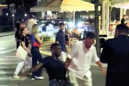 Mario Balotelli falls in the street after Italy's Euro 2024 exit. Ex-Man City striker, 33, was seen struggling but walked off smiling, prompting mixed reactions from fans.