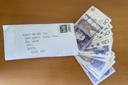 An anonymous Good Samaritan is sending cash-filled envelopes to UK charities, with the latest donation of £1,060 going to Penny Brohn UK. It's the fifth such gift since May.