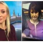 Sky presenter Sophy Ridge and Chancellor Rachel Reeves wore identical burgundy jackets, sparking humor and social media comments during the King's Speech coverage.