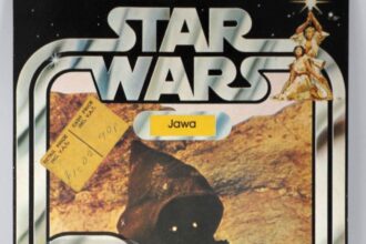 A super rare 90p Star Wars Jawa toy sold for £15,590 at auction. Made by Palitoy in 1978, it's one of only ten left worldwide and still in its original packaging.