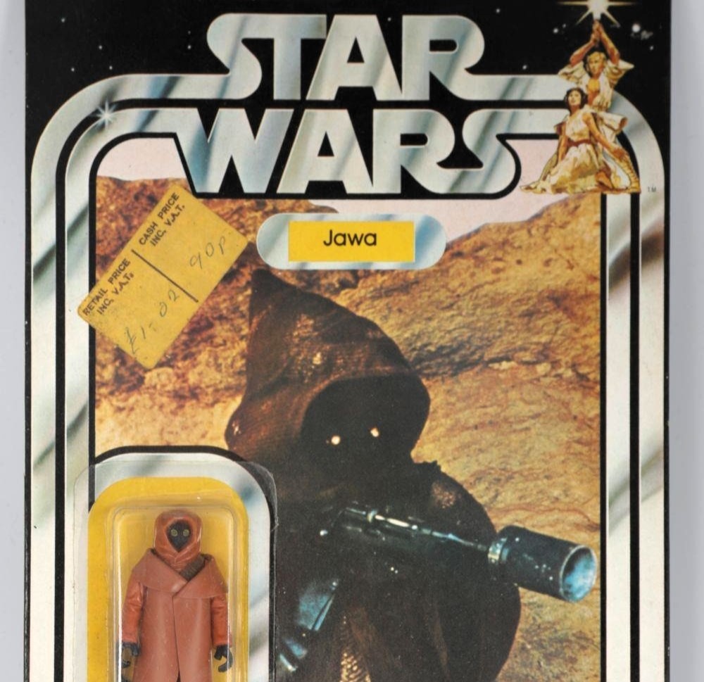 A super rare 90p Star Wars Jawa toy sold for £15,590 at auction. Made by Palitoy in 1978, it's one of only ten left worldwide and still in its original packaging.