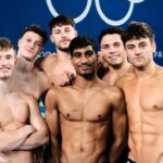 Olympic gold medalist Tom Daley's cheeky "Six boys, five rings" caption sparks laughs and lewd interpretations online ahead of Paris Games. Fans and celebs react humorously.