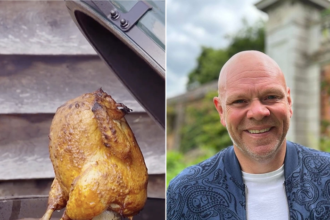 Tom Kerridge mocked for Beer Can Chicken BBQ recipe after fans point out he forgot to mention opening the can. Despite this, the TV chef's method promises moist, tender meat.