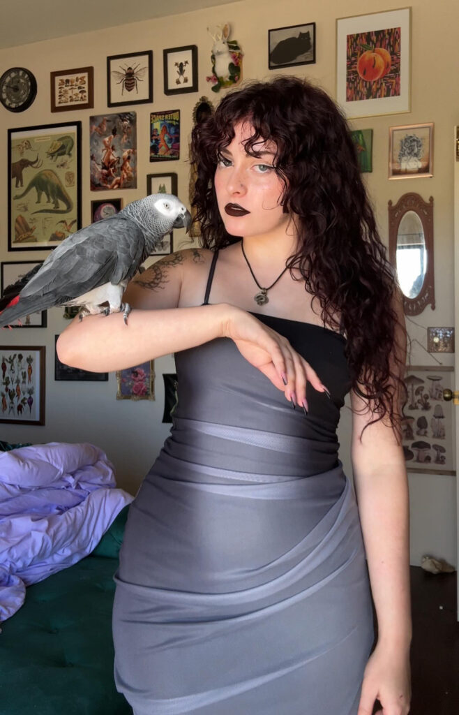 Animal lover Octavia Marlowe, 22, shares her home with over 200 exotic pets, including reptiles, birds, and arthropods. Her passion began with a bearded dragon in 2020.