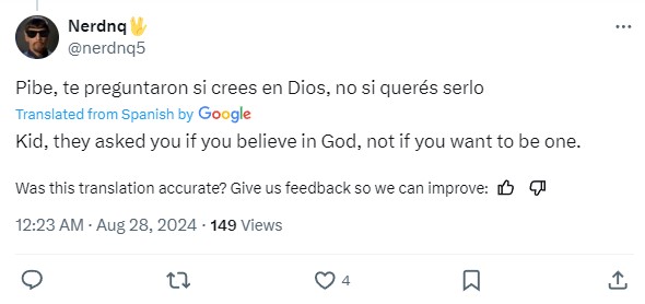 Social media comment on the post of During his baptism, an 8-year-old Argentinian boy hilariously confused becoming Christian with being Cristiano Ronaldo, declaring he's 'Messi' instead. Watch the funny moment!