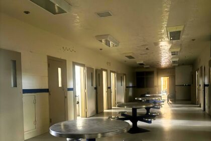 Urban explorer ventures into an abandoned Florida prison, capturing chilling scenes reminiscent of 'The Walking Dead,' including eerie cell blocks and a deserted medical wing.