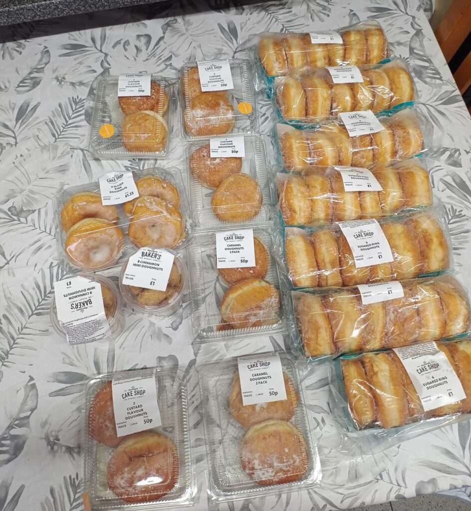 Stunned to find 72 doughnuts in a £3.09 Too Good to Go bag from Morrisons, one lucky shopper turned a small purchase into a sweet surprise and shared the bounty!