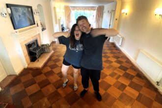 A couple renovating their London home discovered pristine diamond parquet flooring worth up to £25,000 under old carpet, sharing their incredible find in a viral TikTok video.A couple renovating their London home discovered pristine diamond parquet flooring worth up to £25,000 under old carpet, sharing their incredible find in a viral TikTok video.