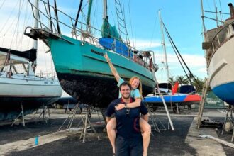 A couple spent £62,000 to live full-time on a sailboat, despite no sailing experience. Their adventure has brought them closer, as they learn to navigate life at sea.