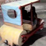 Twenty years after a promise, a dad builds his daughter an incredible Flintstones car with a 110cc motor. The viral video of the heartwarming creation has garnered 709,000 views.