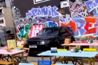 A driver left his Range Rover overnight in a Shoreditch car park, only to find it blocked by a bustling food festival the next day. Diners enjoyed street food around his £80k SUV.