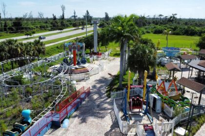 Explorer Ben Stevens uncovers the eerie remains of Test Track theme park in Fort Myers, Florida. Once filled with joy, it now stands abandoned since 2019.