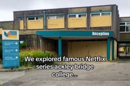 Eerie footage reveals the abandoned school where 'Ackley Bridge' was filmed. Once a TV set, the former St. Catherine's Catholic High School now sits forgotten in Halifax.