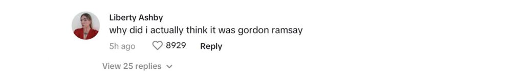 Social media comment on the post of Holidaying Brits were baffled by a Gordon Ramsay lookalike chef dancing to Usher's hit in Egypt. The viral clip has fans questioning if it’s the real Hell's Kitchen star.