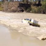 A daring driver learns his lesson after getting stuck in crocodile-infested waters at Cahill's Crossing, with the viral video leaving viewers stunned by his narrow escape.