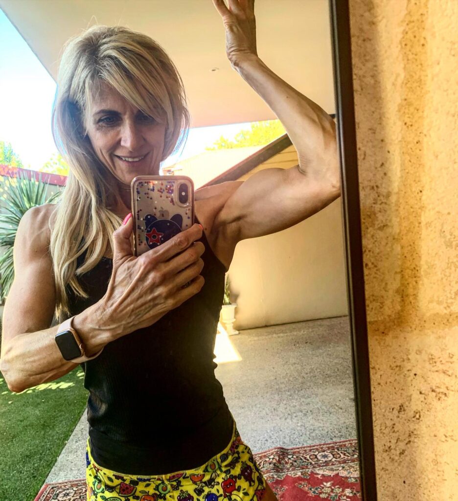 A 56-year-old woman, often mistaken for being in her 40s, shares her secrets to youthful looks, including weightlifting, a plant-based diet, and a natural skincare routine.