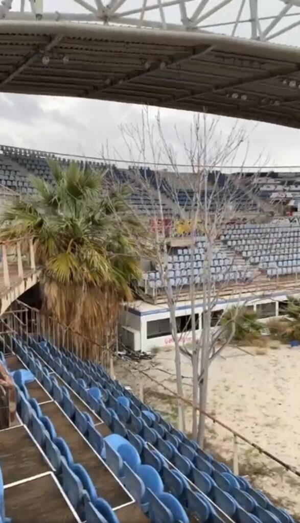 As the Paris 2024 Olympics wrap up, Mr Airborne, a well-known explorer, reveals the eerie state of Athens' abandoned 2004 volleyball stadium. What will happen to Paris' venues?