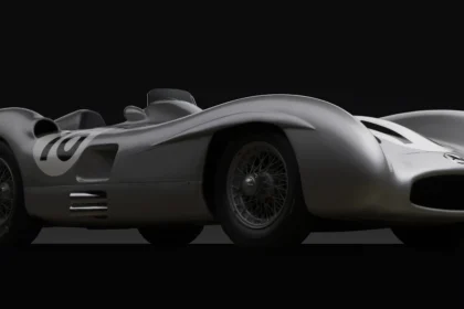 Iconic 1954 Mercedes-Benz W196 driven by racing legends Stirling Moss and Juan Manuel Fangio set to sell for £53.9M, supporting Indianapolis Motor Speedway Museum.