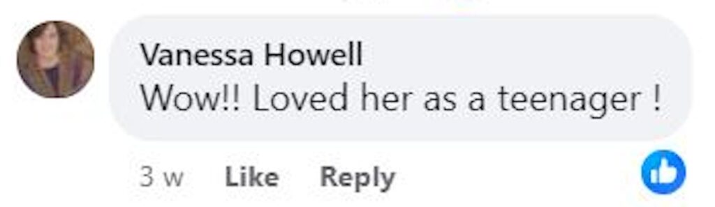 Social media comment on the post of 80s pop star Tiffany surprises locals with an impromptu performance of 'I Think We’re Alone Now' at a village pub in north Wales, sparking excitement and nostalgia.