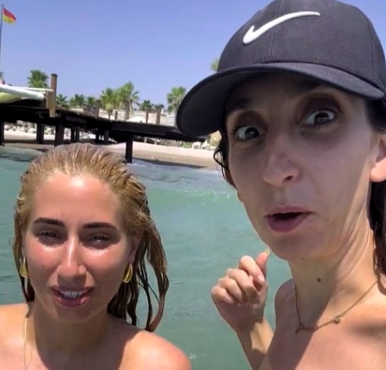 Stacey Solomon and her sister Jemma hilariously embrace embarrassing their kids on holiday, sharing relatable antics in a viral TikTok video that has delighted social media users.