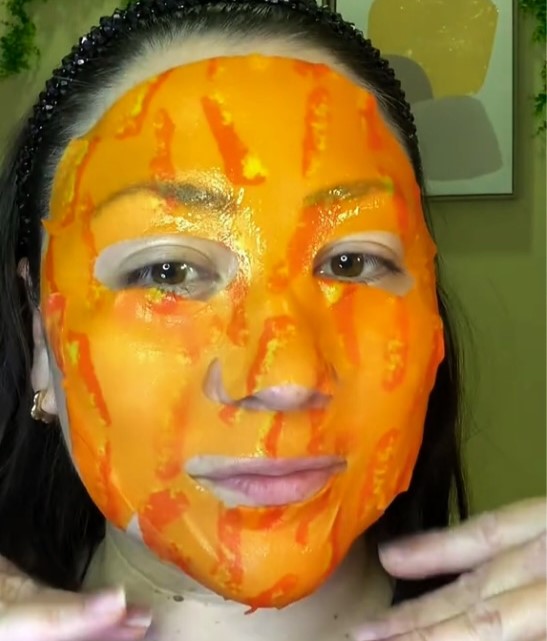 A woman tries a £2 Cheetos-themed face mask, leaving her skin soft and glowing. Social media users are baffled, but intrigued by the snack-inspired skincare product.