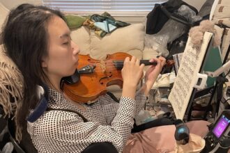 A violinist with Ehlers-Danlos syndrome shares her journey from paralysis to skull surgery, raising awareness about the condition and advocating for early diagnosis and treatment.