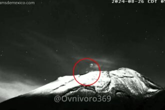 A suspected UFO was spotted flying into the Popocatepetl volcano crater in Mexico, with ufologist Jaime Maussan sharing the footage, sparking speculation of extraterrestrial activity.