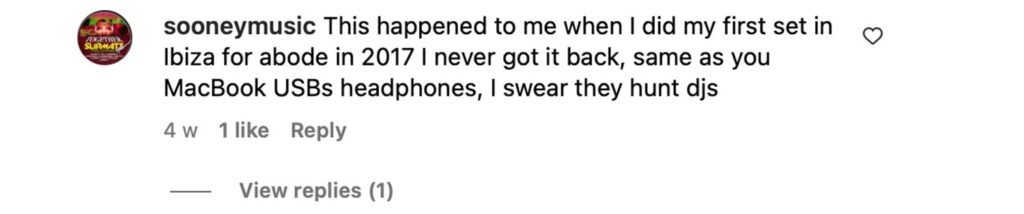 Social media comment on the post of British DJ Majestic confronts a thief after his bag, containing valuable items, was stolen at Ibiza Airport. Thanks to Apple’s tracking system, he recovered it safely.