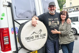 A British couple traveled 66,000 miles across 29 countries in a vintage campervan, embracing adventure, overcoming challenges, and discovering kindness around the globe.