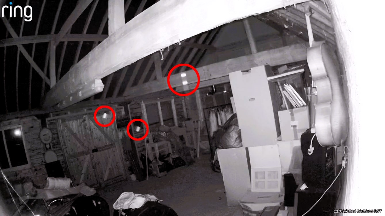 Former Coronation Street star Beverley Callard spots mysterious orbs on her barn's Ring camera, sparking a ghostly scare at her home. Fans debate if it's paranormal!