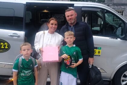 Wayne Rooney hitched a taxi ride with his family after Plymouth Argyle’s 1-0 defeat to Stoke City, as fans and locals celebrated the football legend supporting local businesses.